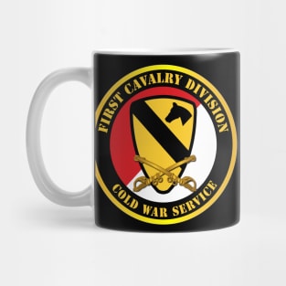 1st Cavalry Div - Red White - Cold War Service Mug